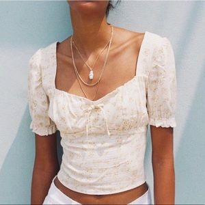 Cassia puff sleeve top